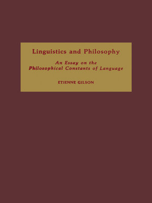 cover image of Linguistics and Philosophy